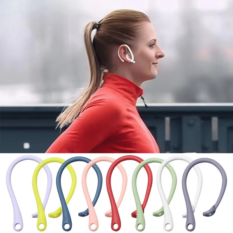Sports Earphone Hook - 1 par de silicone anti-perdido gancho