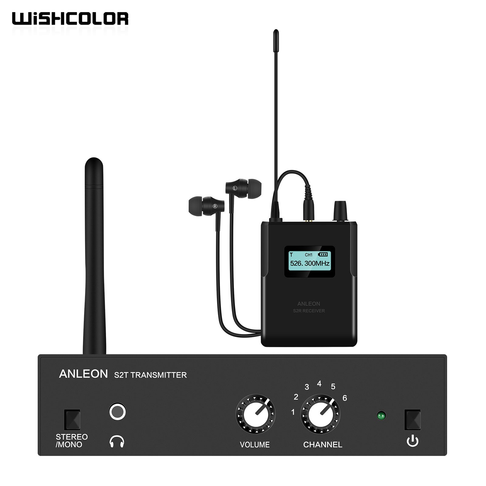 In Ear Monitor Iem - Wishcolor ANLEON S2 526-535MHz no Sistema