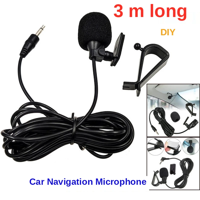 Audiophile Headphone Wired - Microfone do carro de navegação áudio