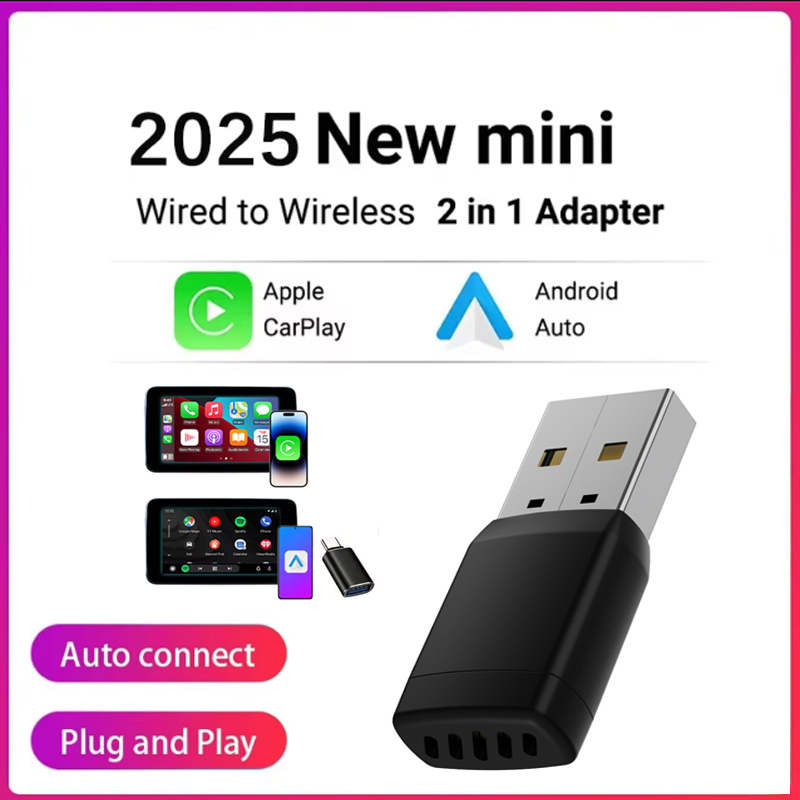 Bluetooth Adapter Receiver - Adaptador sem fio inteligente carplay android