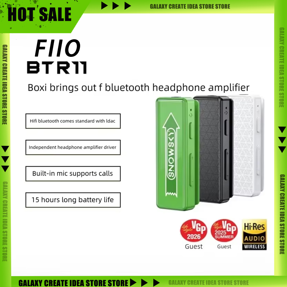 Wired Earphone Mic - Receptor de Áudio Bluetooth FiiO BTR11,