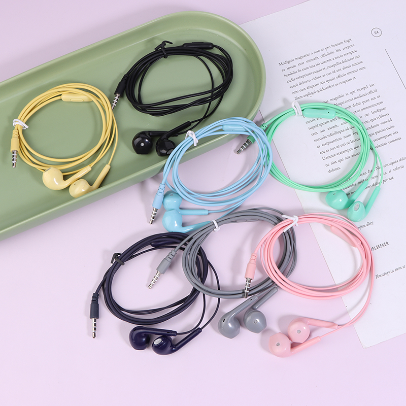 Wired Earphone Mic - U19 superfície lisa com fio fones