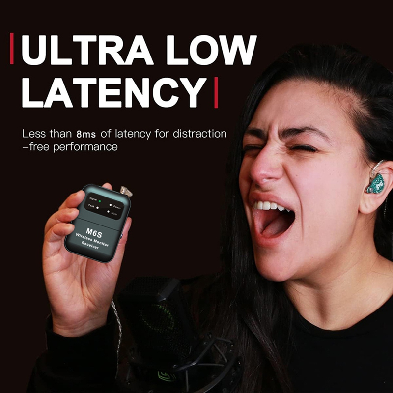 In Ear Monitor Iem - A73E-2.4G sem fio no sistema de