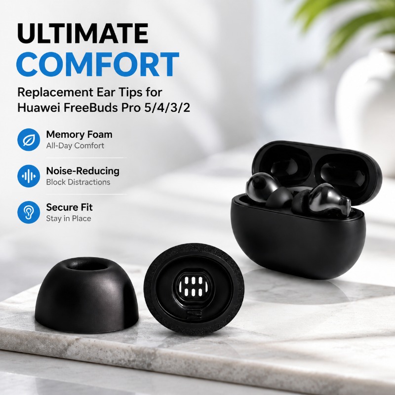 Earphone Foam Tip - Ponteiras de Espuma de Memória de