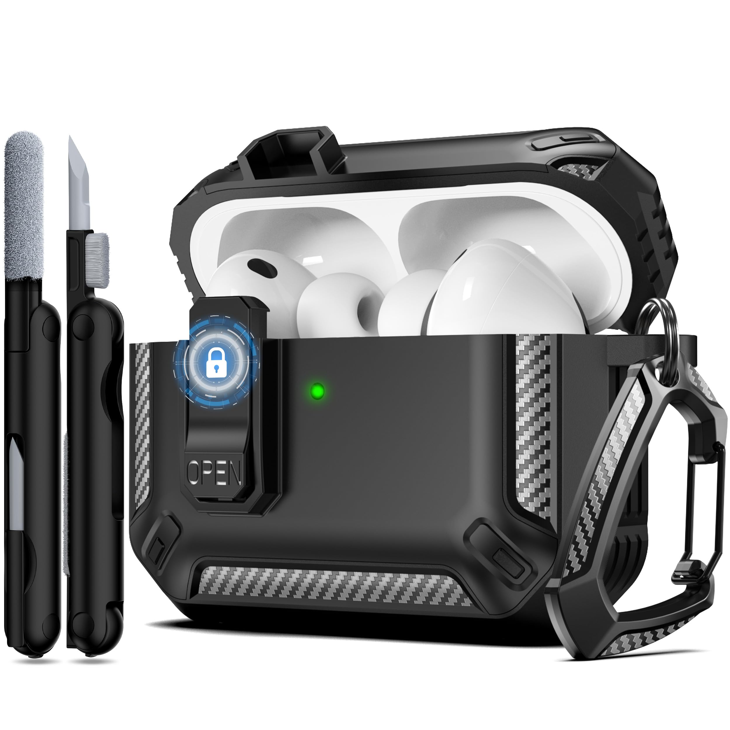 Headphone Case Hard - Capa Protetora Militar Rígida para AirPods