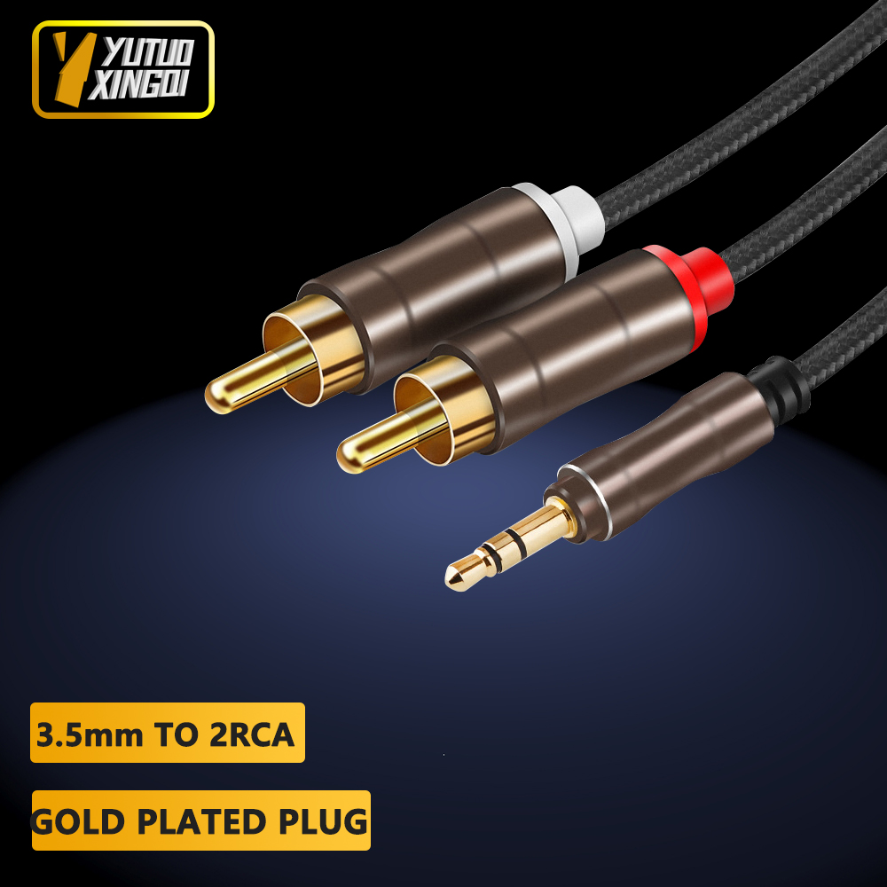 Cable Extension 3.5 - 3.5mm para 2rca duplo lótus cabo