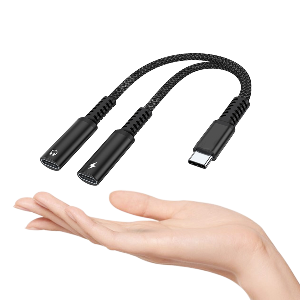 Adaptador Divisor USB C 2 em 1 - Earphone Splitter Jack avaliação e preço