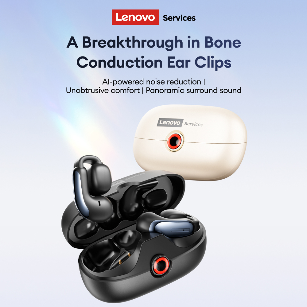 Lenovo LES-108 condução óssea  - Wired Earphone Mic avaliação e preço