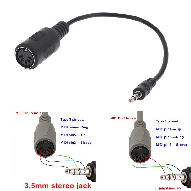 [Novo] Cabo Conversor MIDI Din - Cable Extension 3.5 avaliação e preço