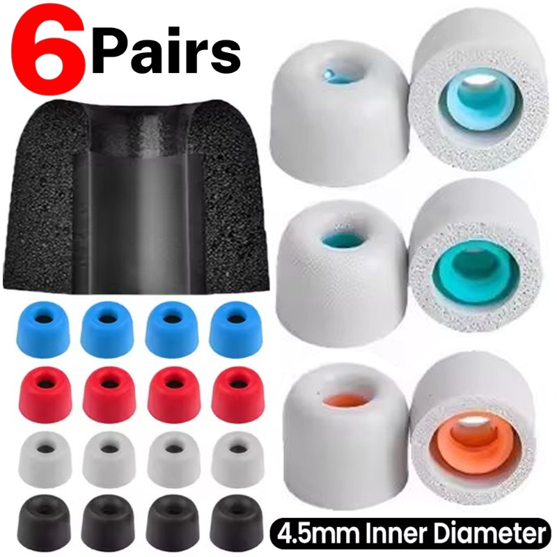 6/1 pares de espuma de memória - Earphone Foam Tip avaliação e preço