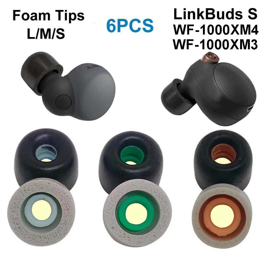 Pontas de ouvido de espuma de  - Earphone Foam Tip avaliação e preço