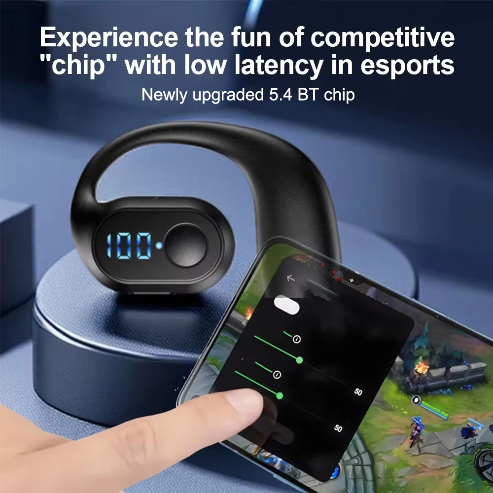 Sem fio bluetooth 5.4 orelha g - Sports Earphone Hook avaliação e preço