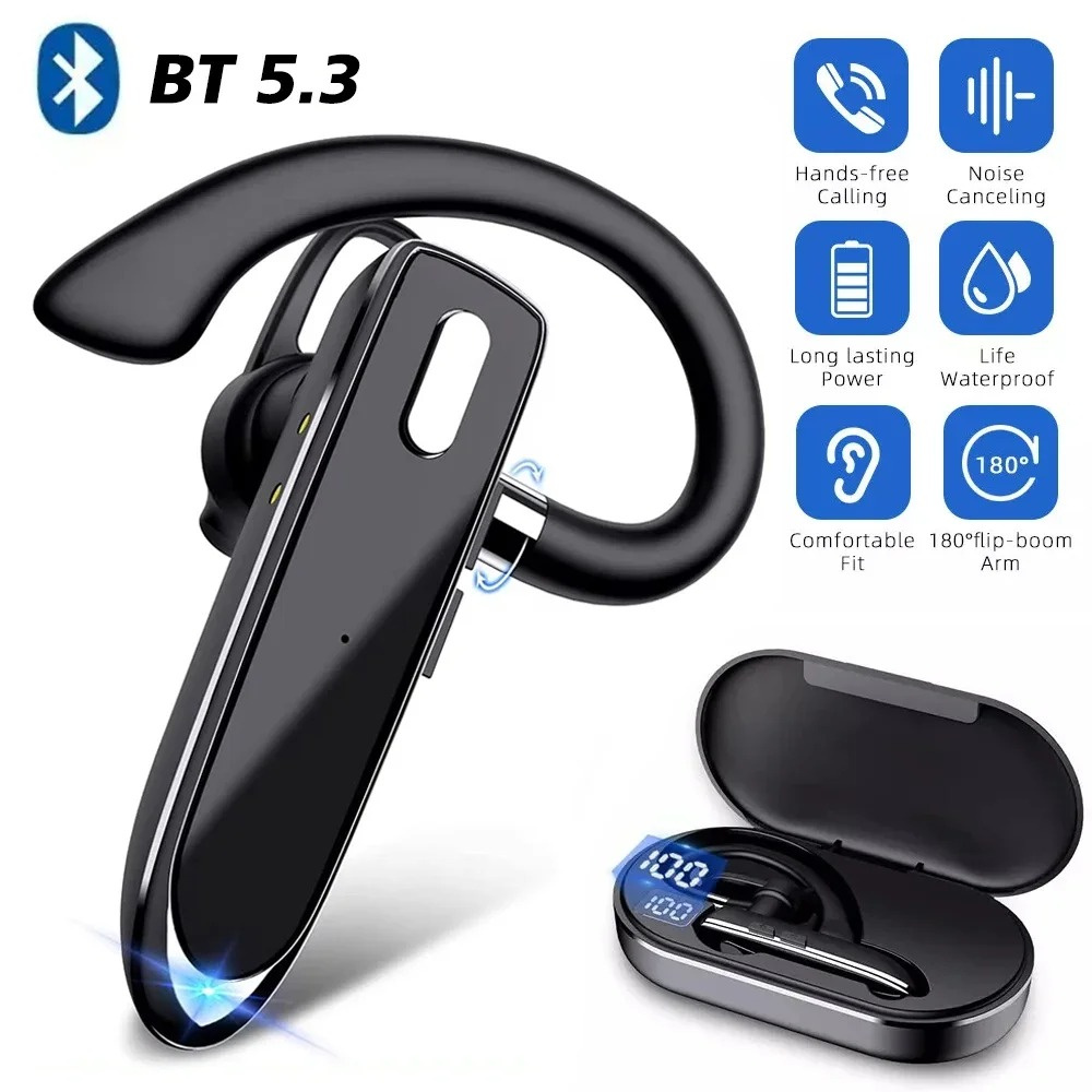 Fones de ouvido sem fio blueto - Bluetooth Headset On Ear avaliação e preço