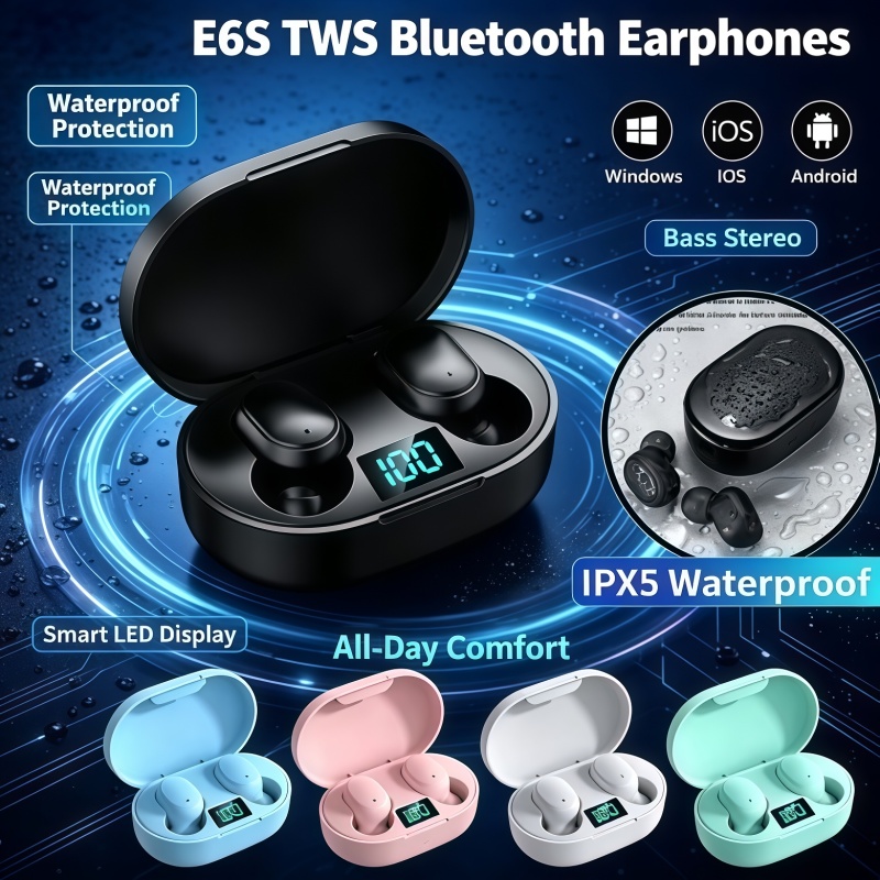 Fone de Ouvido Bluetooth TWS E - Bluetooth Headset On Ear avaliação e preço
