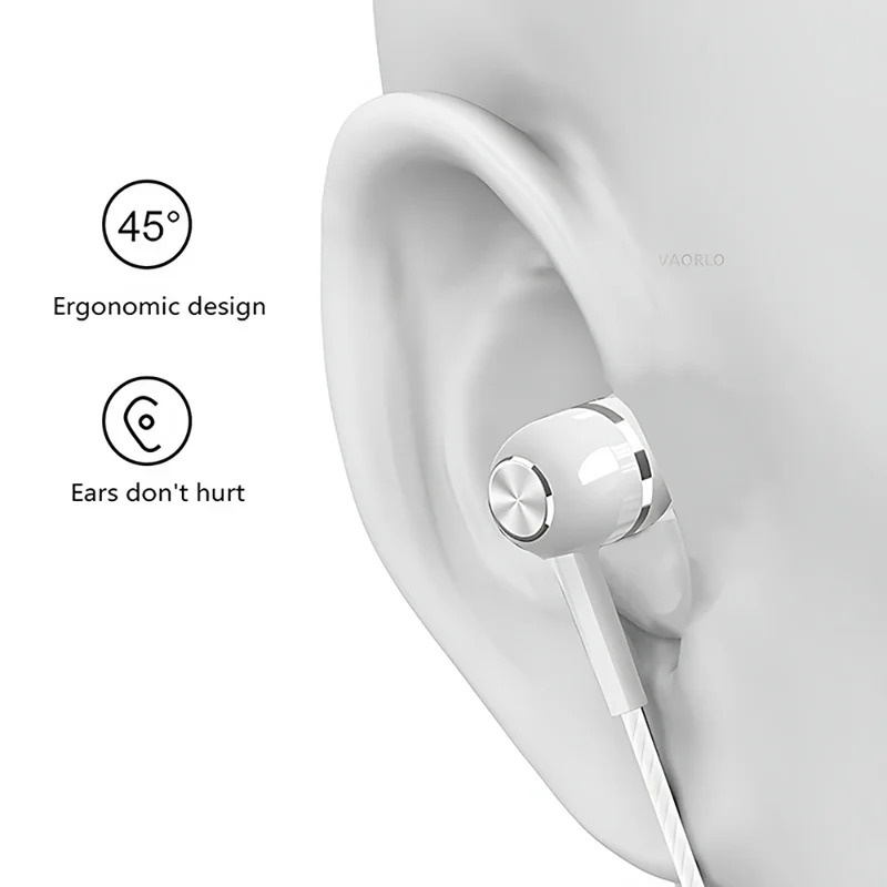 Fone de Ouvido com Fio 3.5mm ( - Wired Earphone Mic avaliação e preço