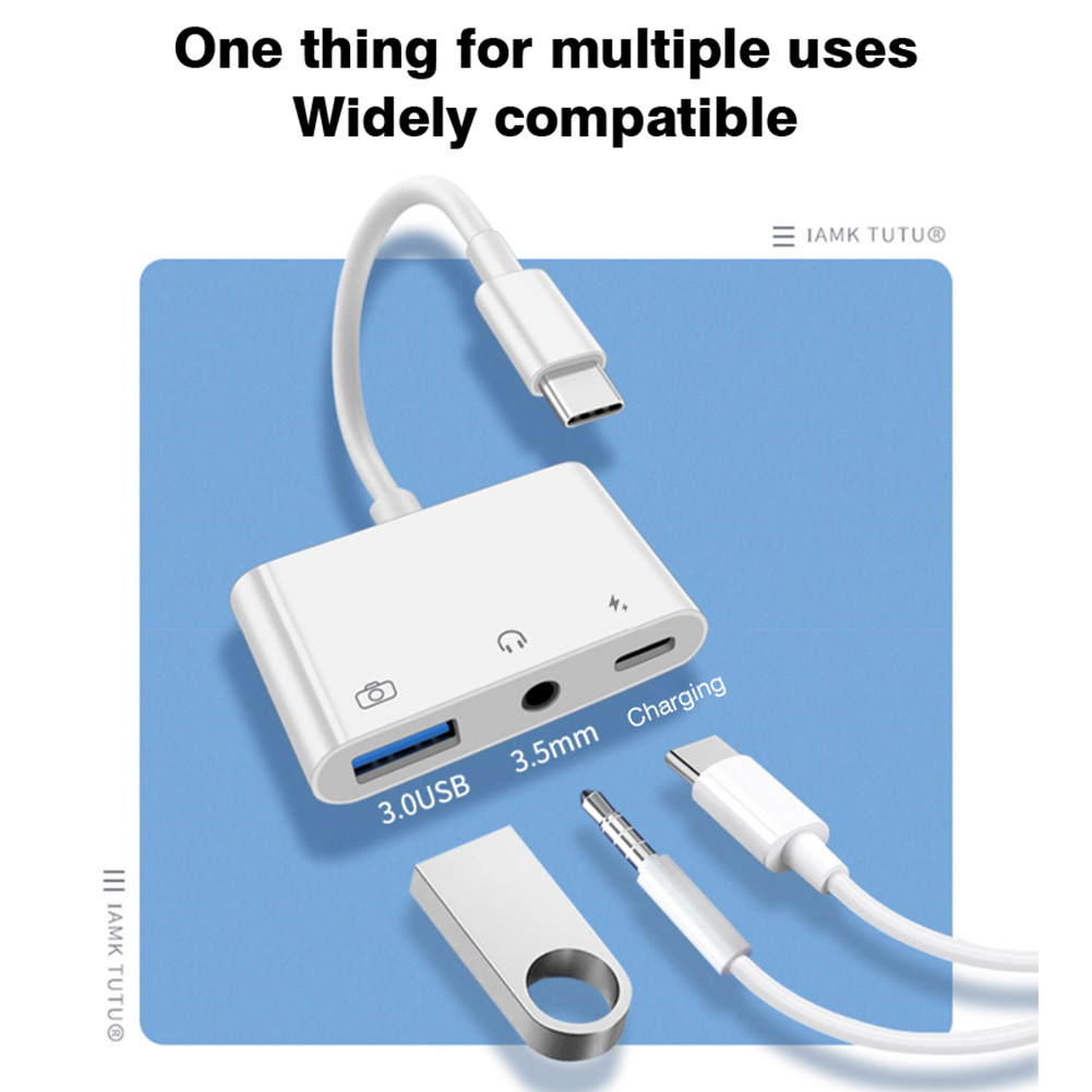 Adaptador de Áudio 3 em 1 Tipo - Earphone Splitter Jack avaliação e preço