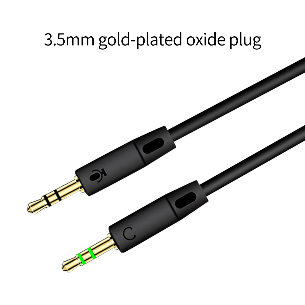 3.5mm jack 2 macho para 1 fême - Earphone Splitter Jack avaliação e preço