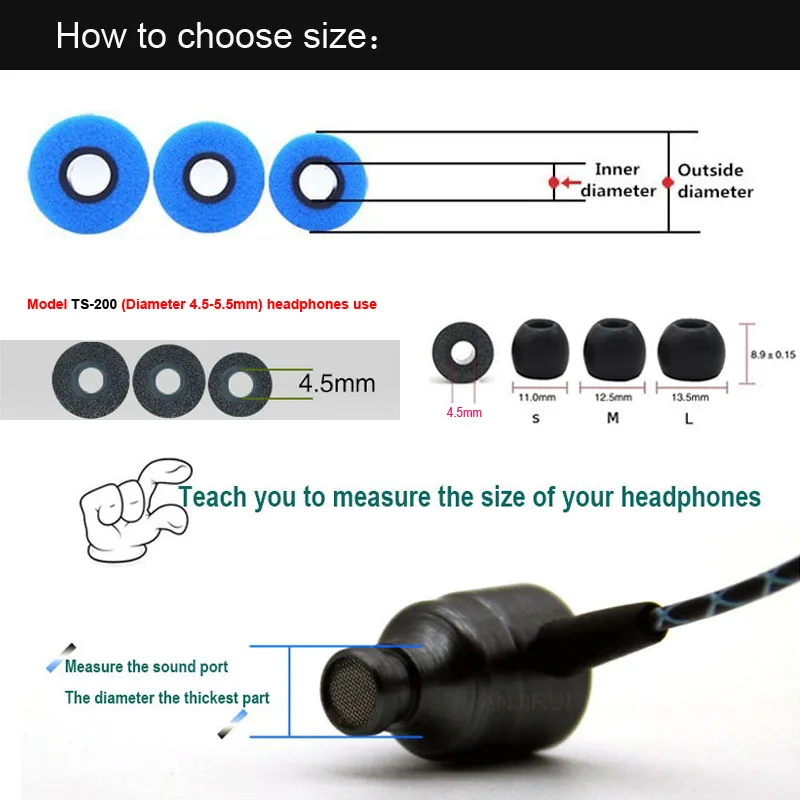 10 Pares de Almofadas de Espum - Earphone Foam Tip avaliação e preço